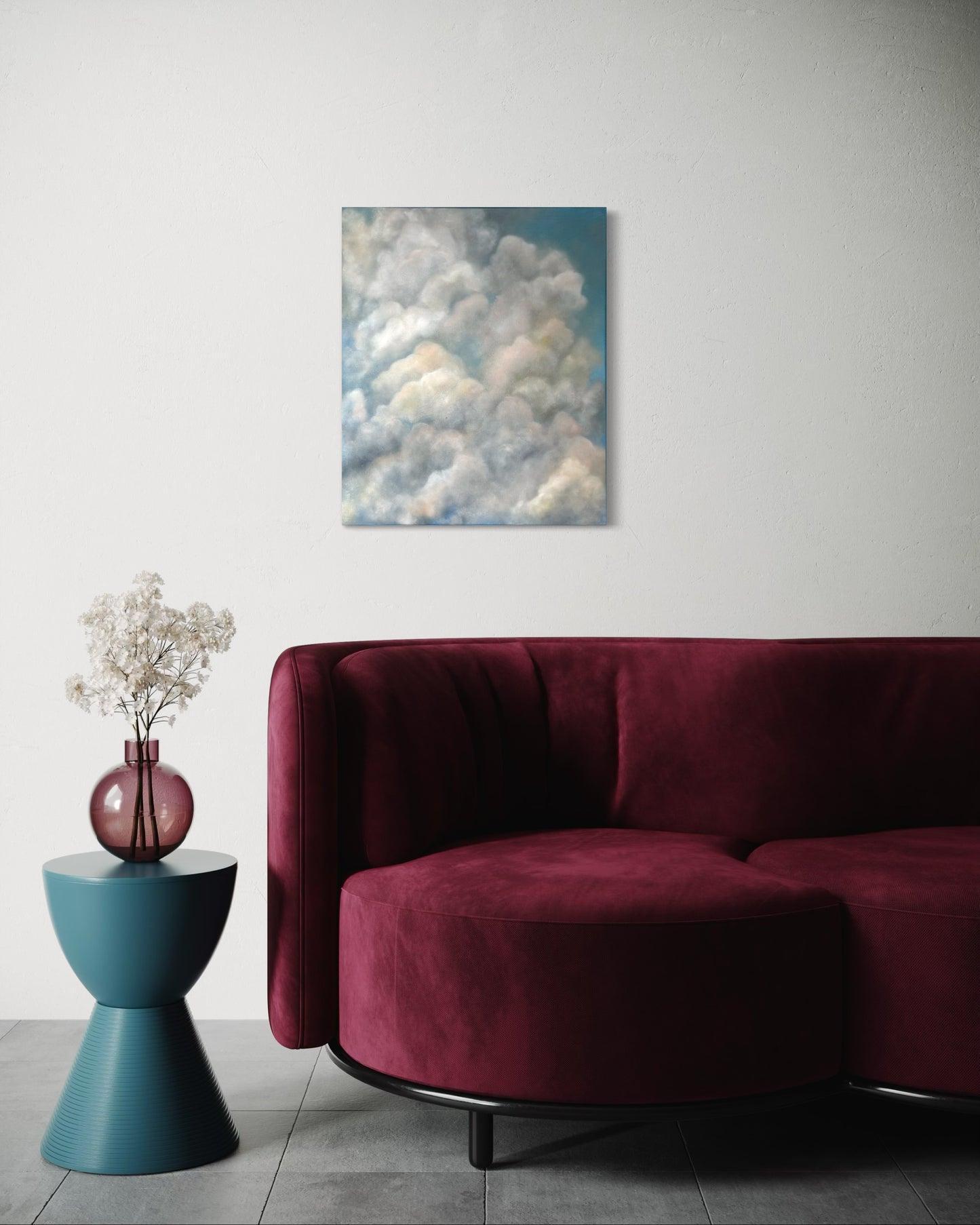 Cotton Candy Clouds, 20x24" - Original Painting