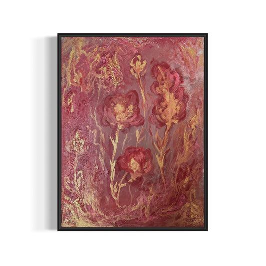 Fire & Bloom, 18x24" -  Original Painting