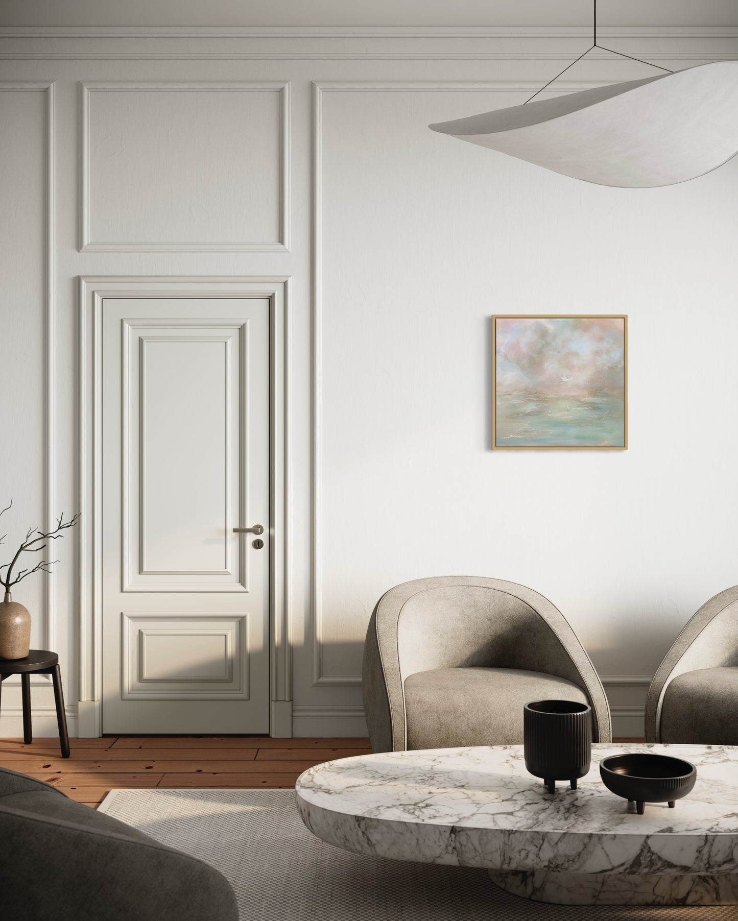 A Calm Retreat, 24x24", Framed - Original